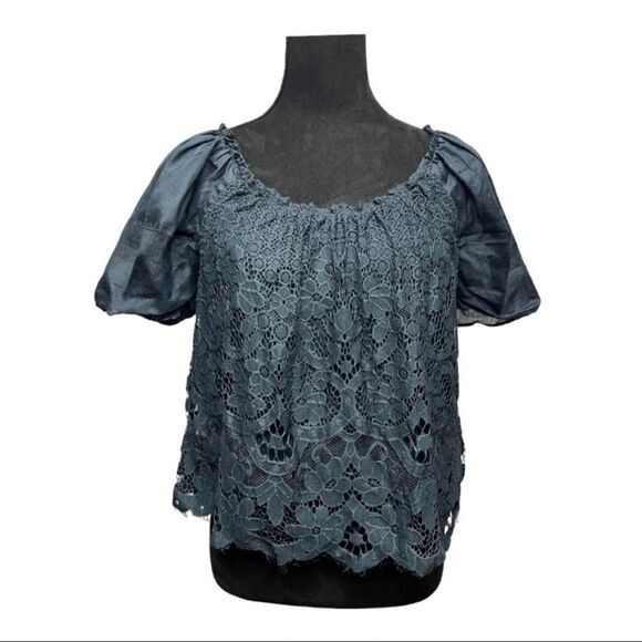 💎 Moulinette Soeurs Lace Floral Top - Picture 2 of 8